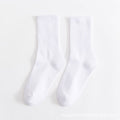 Jeseca Unisex Men Women's Socks Korean Harajuku Vintage Streetwear Long Socks White Black Woman Casual Hip Hop Skateboard Sox