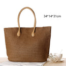 Round Straw Beach Bag Vintage Handmade Woven Shoulder Bag Raffia circle Rattan bags Bohemian Summer Vacation Casual Bags