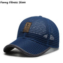 Breathable Mesh Riding Fishing Climbing Panama Women Men Outdoor Sport Tennis Golf Caps Sunscreen Hat Adjustable Camping Cap