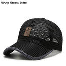 Breathable Mesh Riding Fishing Climbing Panama Women Men Outdoor Sport Tennis Golf Caps Sunscreen Hat Adjustable Camping Cap