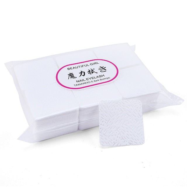 Lint-Free Nail Polish Remover Cotton Wipes UV Gel Tips Remover Cleaner Paper Pad Nails Polish Art Cleaning Manicure Tools