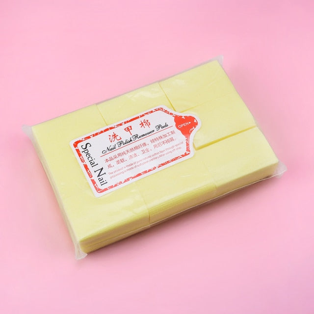 Lint-Free Nail Polish Remover Cotton Wipes UV Gel Tips Remover Cleaner Paper Pad Nails Polish Art Cleaning Manicure Tools
