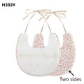 Baby Cotton Embroidery Double Side Bibs Toddler Saliva Towel Feeding Burp Cloths Only 1 Pc shown in the picture