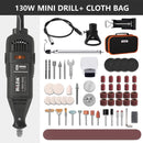 HILDA Electric Mini Drill Dremel Grinder Engraving Pen Mini Drill Electric Rotary Tool Grinding Machine Dremel Accessories