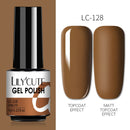 LILYCUTE 7ml Nail Gel Polish Semi Permanent Gel Varnish Base Top Coat UV LED Gel Varnish Soak Off Nail Art Gel Nail Polish