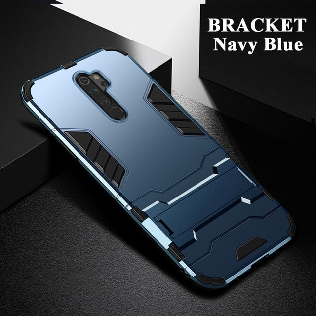 Armor Case For Redmi Note 8 9 10 Pro Max 8A 8T 9A 9C 9S 10S Phone Cover for Xiaomi Mi 10 Lite 10T POCO X3 NFC M3 F3 F2 Pro F1