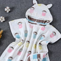 6 Layers Gauze Hooded Beach Towel Cotton Baby Cape Towels Soft Poncho Kids Bathing Stuff for Babies Washcloth