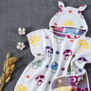 6 Layers Gauze Hooded Beach Towel Cotton Baby Cape Towels Soft Poncho Kids Bathing Stuff for Babies Washcloth