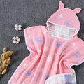 6 Layers Gauze Hooded Beach Towel Cotton Baby Cape Towels Soft Poncho Kids Bathing Stuff for Babies Washcloth