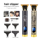 Men's Hair Trimmer Baldheaded Hair Clipper Electric Cordless Shaver Barber Precision Finishing Hair Cutter Beard Shaving Machine