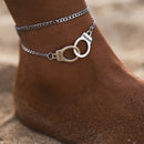 Boho Style Star Anklet Fashion Multilayer Foot Chain 2021 Fashion Handcuffs Ankle Bracelet For Women Beach Accessories Gift