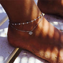 Boho Style Star Anklet Fashion Multilayer Foot Chain 2021 Fashion Handcuffs Ankle Bracelet For Women Beach Accessories Gift