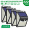 222 LED Solar Light Outdoor  4 Modes Motion Sensor PIR Wall Light Waterproof Solar Lamp Solar Powered Sunlight Garden Decoration
