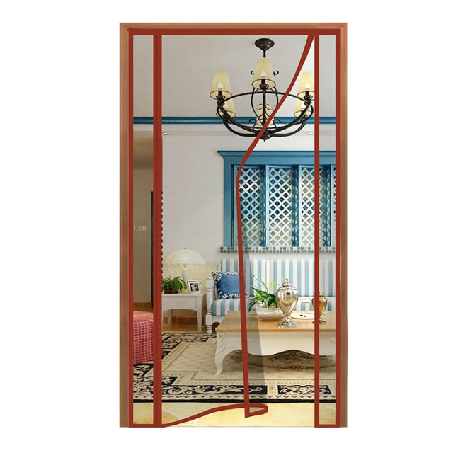 Summer Magnetic Curtains Screen Mesh On The Door Mosquito Net Anti Fly Insect Door Mesh Automatic Closing Size Can Be Customized