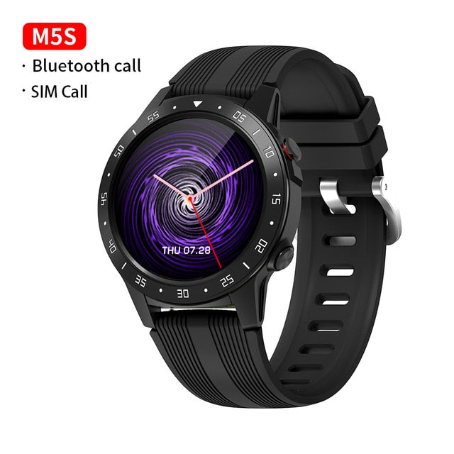 GPS Smartwatch Men With SIM Card Fitness Compass Barometer Altitude M5 Mi Smart Watch Men Women 2021 for Android Xiaomi