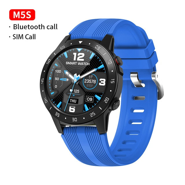 GPS Smartwatch Men With SIM Card Fitness Compass Barometer Altitude M5 Mi Smart Watch Men Women 2021 for Android Xiaomi