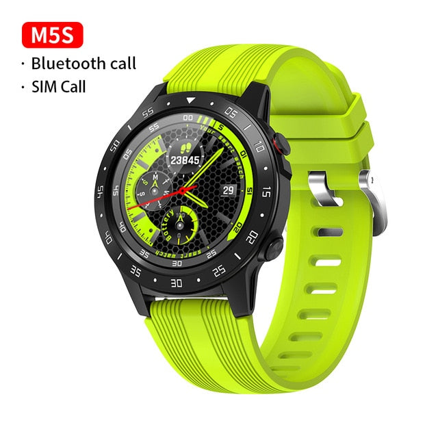GPS Smartwatch Men With SIM Card Fitness Compass Barometer Altitude M5 Mi Smart Watch Men Women 2021 for Android Xiaomi