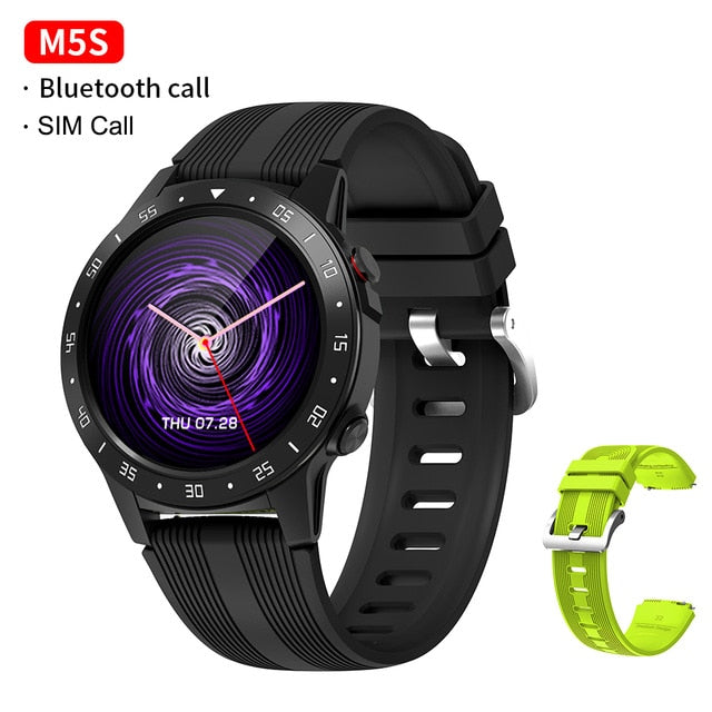 GPS Smartwatch Men With SIM Card Fitness Compass Barometer Altitude M5 Mi Smart Watch Men Women 2021 for Android Xiaomi