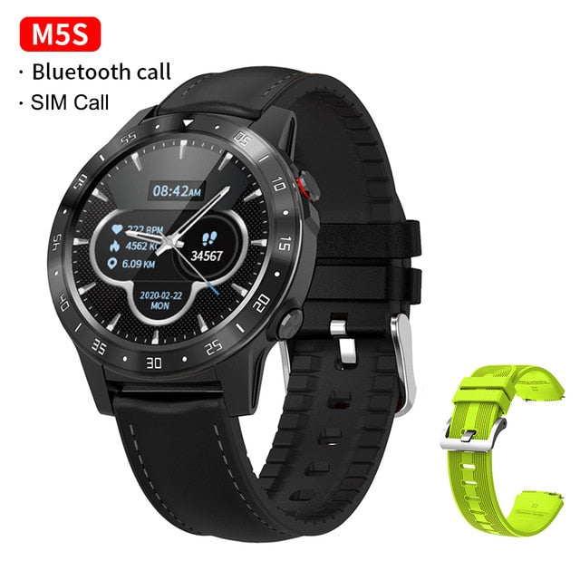 GPS Smartwatch Men With SIM Card Fitness Compass Barometer Altitude M5 Mi Smart Watch Men Women 2021 for Android Xiaomi