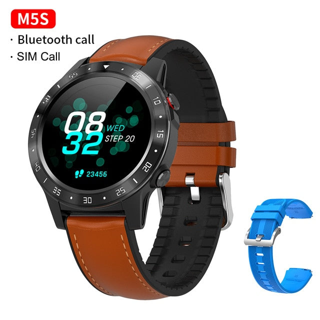 GPS Smartwatch Men With SIM Card Fitness Compass Barometer Altitude M5 Mi Smart Watch Men Women 2021 for Android Xiaomi