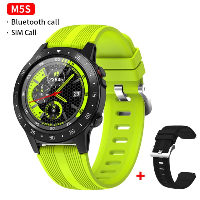 GPS Smartwatch Men With SIM Card Fitness Compass Barometer Altitude M5 Mi Smart Watch Men Women 2021 for Android Xiaomi