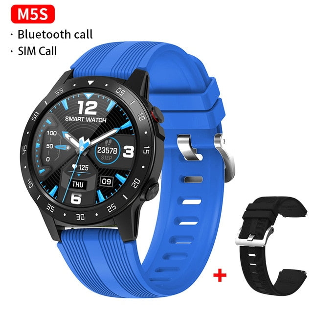 GPS Smartwatch Men With SIM Card Fitness Compass Barometer Altitude M5 Mi Smart Watch Men Women 2021 for Android Xiaomi