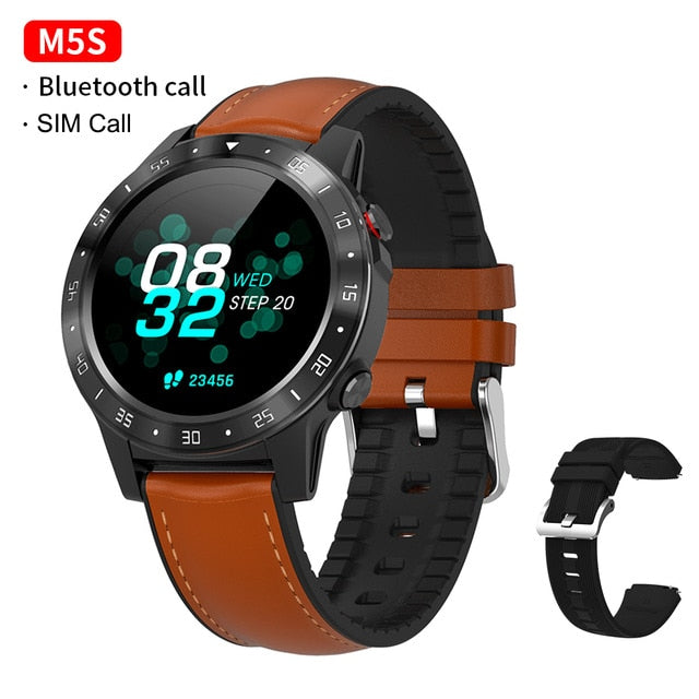 GPS Smartwatch Men With SIM Card Fitness Compass Barometer Altitude M5 Mi Smart Watch Men Women 2021 for Android Xiaomi