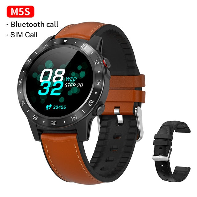 GPS Smartwatch Men With SIM Card Fitness Compass Barometer Altitude M5 Mi Smart Watch Men Women 2021 for Android Xiaomi