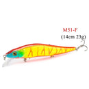 1PCS/lot 14 cm 23.7 g Fishing Lure Minnow Hard Bait with 3 Fishing Hooks Fishing Tackle Lure 3D Eyes Free Shipping