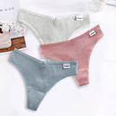 3pcs/lot Panties for Women Sexy Thong Underwear T-Back Briefs Seamless Lingerie Female Fashion Cotton Tanga G-string Breathable