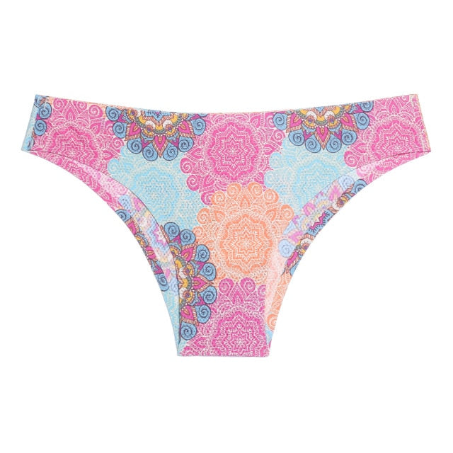 Sexy Lingerie Leopard flowers seamless Women G String Sexy Tanga Intimates Underwear Briefs Panties Transparent Thongs 1pcs/lot