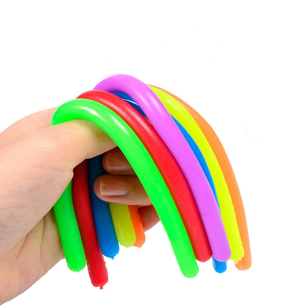 1/5Pcs/Set Soft Rubber Sausage Noodle Elastic Rope Toys Stretch String Decompression Toy Stretchy Fidget Relief Stress Vent Toys