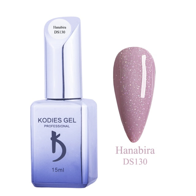 KODIES GEL 15ML Nails Gel Polish Bubble Bath Nude Pink Gelcolor UV Long Lasting Nail Polishes Lacquer Supplies for DIY Nailart