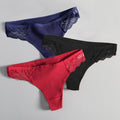 Women's Lace Fashion Cotton G-string Letter Thong Panties Sexy low Waist Briefs Underwear Female Lingerie Intimate Pants