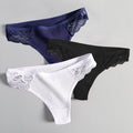 Women's Lace Fashion Cotton G-string Letter Thong Panties Sexy low Waist Briefs Underwear Female Lingerie Intimate Pants