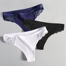 Women's Lace Fashion Cotton G-string Letter Thong Panties Sexy low Waist Briefs Underwear Female Lingerie Intimate Pants