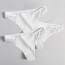 Women's Lace Fashion Cotton G-string Letter Thong Panties Sexy low Waist Briefs Underwear Female Lingerie Intimate Pants