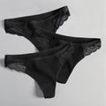 Women's Lace Fashion Cotton G-string Letter Thong Panties Sexy low Waist Briefs Underwear Female Lingerie Intimate Pants