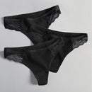 Women's Lace Fashion Cotton G-string Letter Thong Panties Sexy low Waist Briefs Underwear Female Lingerie Intimate Pants