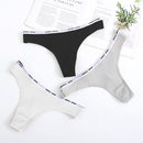 Women's Lace Fashion Cotton G-string Letter Thong Panties Sexy low Waist Briefs Underwear Female Lingerie Intimate Pants