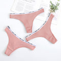 Women's Lace Fashion Cotton G-string Letter Thong Panties Sexy low Waist Briefs Underwear Female Lingerie Intimate Pants
