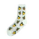 CHAOZHU Girls Cute Cartoon Fruits Sheer Kawaii Lady Women Summer Fall Avocado Lemon Pineapple Cherry Jacquard Socks Female