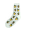 CHAOZHU Girls Cute Cartoon Fruits Sheer Kawaii Lady Women Summer Fall Avocado Lemon Pineapple Cherry Jacquard Socks Female