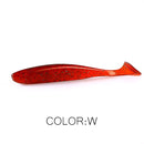 Supercontinent  Soft Lures 50mm 75mm 100mm  Baits Fishing Lure Leurre Shad Double Color Silicone Bait T Tail Wobblers