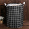 1pc Folding Laundry Basket Round Storage Bin Bag Large Hamper Collapsible Clothes Toy Basket Bucket Organizer Large Capacity
