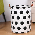 1pc Folding Laundry Basket Round Storage Bin Bag Large Hamper Collapsible Clothes Toy Basket Bucket Organizer Large Capacity