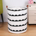1pc Folding Laundry Basket Round Storage Bin Bag Large Hamper Collapsible Clothes Toy Basket Bucket Organizer Large Capacity