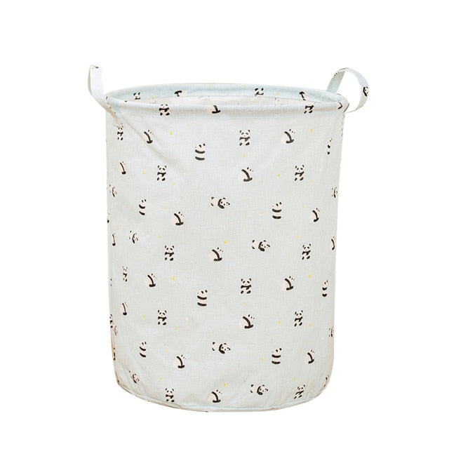 1pc Folding Laundry Basket Round Storage Bin Bag Large Hamper Collapsible Clothes Toy Basket Bucket Organizer Large Capacity