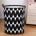 1pc Folding Laundry Basket Round Storage Bin Bag Large Hamper Collapsible Clothes Toy Basket Bucket Organizer Large Capacity