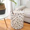 1pc Folding Laundry Basket Round Storage Bin Bag Large Hamper Collapsible Clothes Toy Basket Bucket Organizer Large Capacity